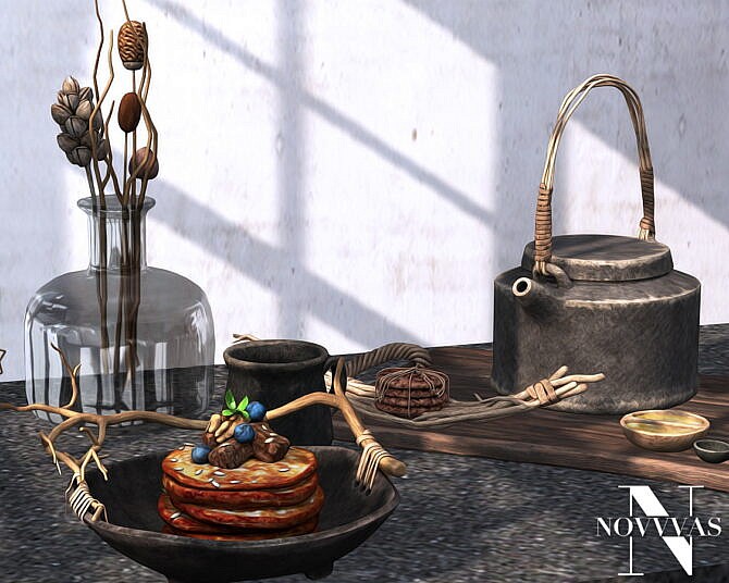 Sims 4 Rustic Breakfast Set at Novvvas
