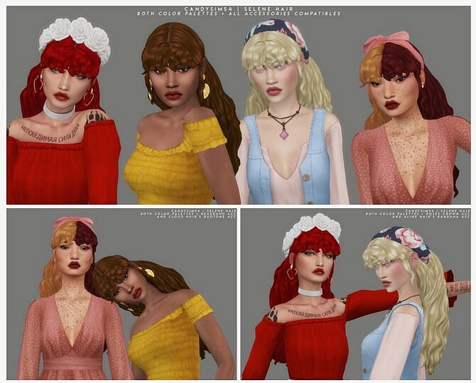 Sims 4 SELENE HAIR at Candy Sims 4