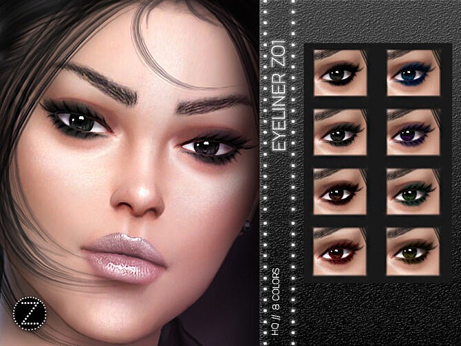Sims 4 EYELINER Z01 by ZENX at TSR