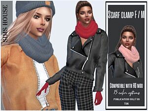 Scarf Clamp Sims 4