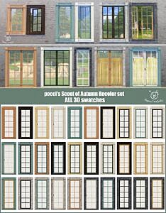 Scent Of Autumn Sims 4 Windows And Doors Recolors