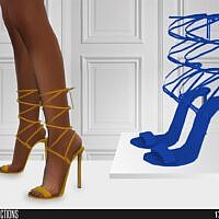 Shoes Sims 4 Strappy High Heel Sandals 626