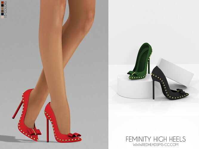 Shoes Sims 4 High Heels Feminity