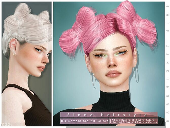 Sims 4 Siena Hairstyle by DarkNighTt at TSR
