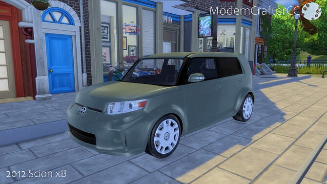 Sims 4 2012 Scion xB at Modern Crafter CC