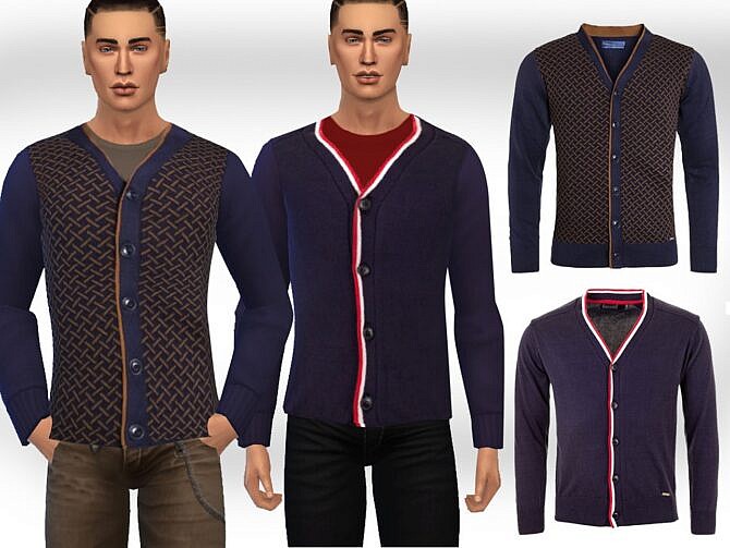 Cardigans for males by Saliwa at TSR » Sims 4 Updates