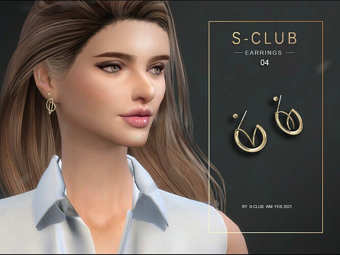 Sims 4 Earrings 202104 By S Club Wm