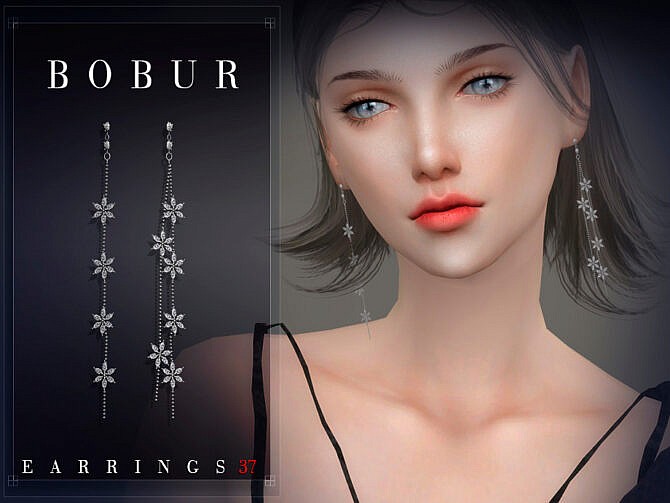 Sims 4 Earrings 37 by Bobur3 at TSR