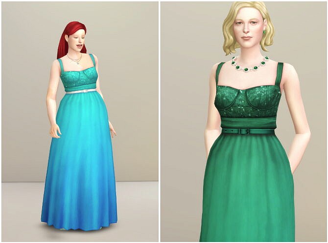 Sims 4 Evening Gown (Formal Dress) at Rusty Nail