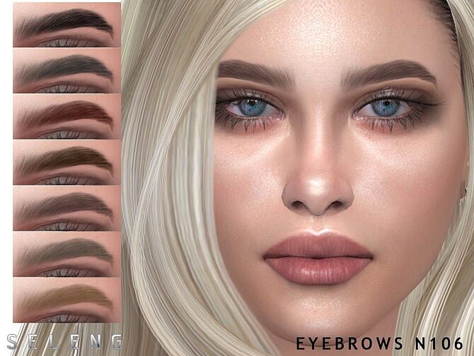 Sims 4 Eyebrows N106 by Seleng at TSR