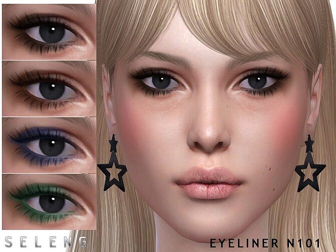 Sims 4 Eyeliner N101 by Seleng at TSR