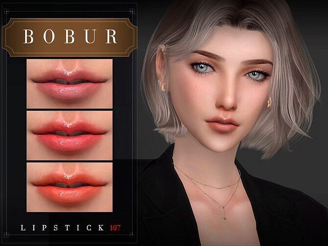 Sims 4 Lipstick 107 by Bobur3 at TSR