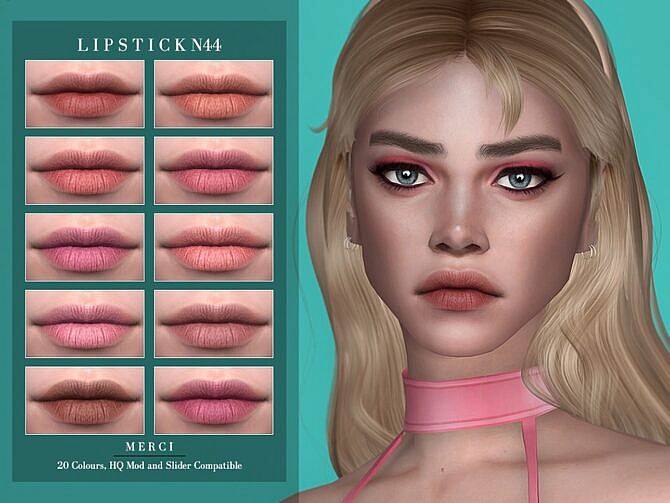 Sims 4 Lipstick N44 by Merci at TSR