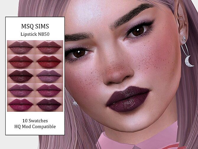 Sims 4 Lipstick NB50 at MSQ Sims