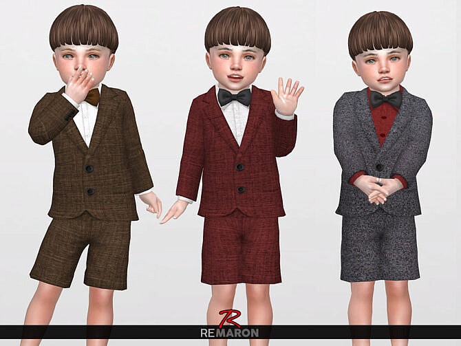 Sims 4 Suits for Toddler 01 by remaron at TSR