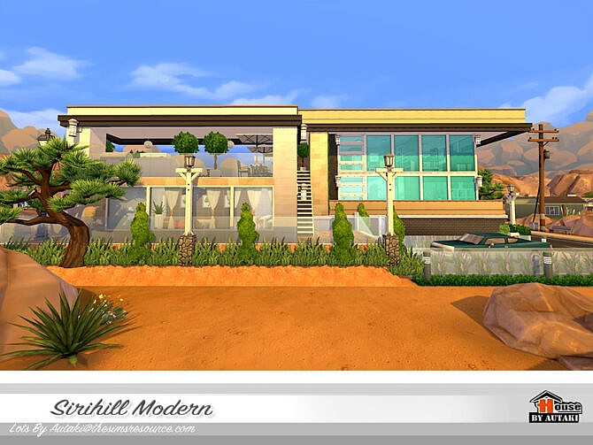 Sims 4 Sirihill Modern House by autaki at TSR