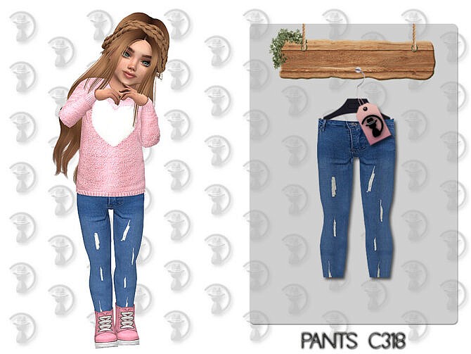 Sims 4 Skinny jeans C318 by turksimmer at TSR