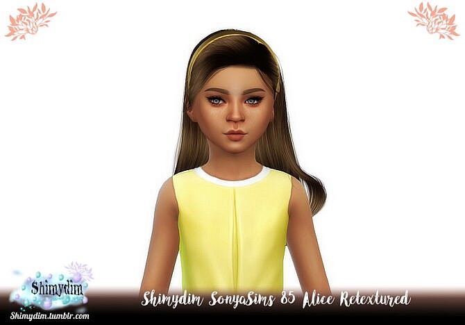 Sims 4 SonyaSims 85 Alice Hair Retexture at Shimydim Sims