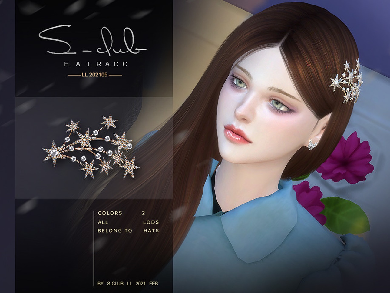 Stars Hairpin 202105 By S Club Ll At Tsr Sims 4 Updates