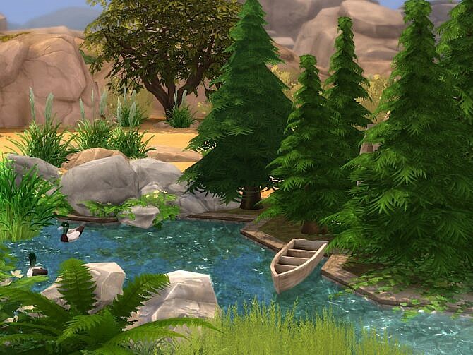 Sims 4 Stoneage Second Home at KyriaT’s Sims 4 World