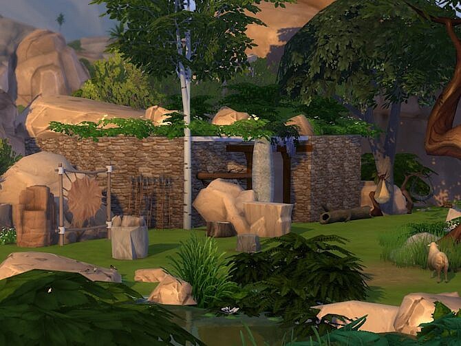 Sims 4 Stoneage Third Home at KyriaT’s Sims 4 World