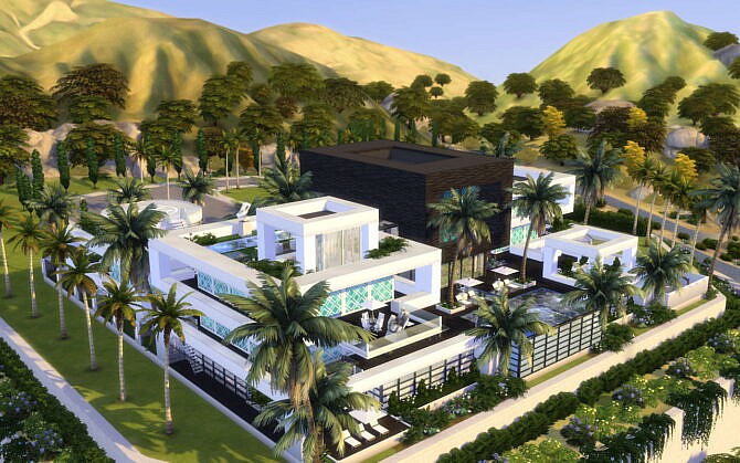 Sims 4 Superstar Mega Mansion by alexiasi at Mod The Sims 4