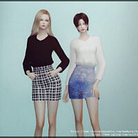 Sweatshirt Sims 4 Skirt Outfit 202124