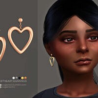 Sweetheart Sims 4 Earrings Kids Version