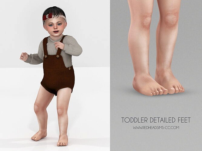 Toddler Detailed Sims 4 Feet