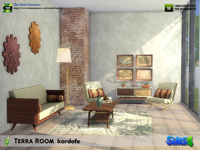 Sims 4 Terra Living Room by kardofe at TSR
