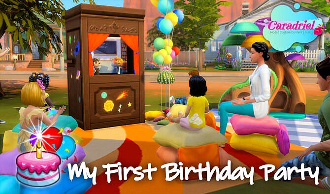 Sims 4 Toddler First Birthday Party at Caradriel