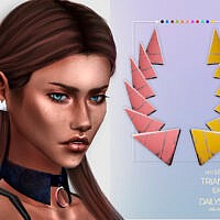 Triangles Sims 4 Earrings