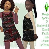 Tunic Sims 4 Leggings Child Girl