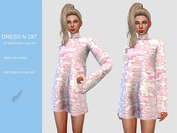 Sims 4 Tunic dress N287 by pizazz at TSR