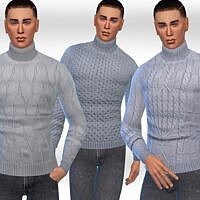 Turtleneck Sims 4 Pullovers Males