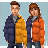 Two Tone Sims 4 Jacket For Kids