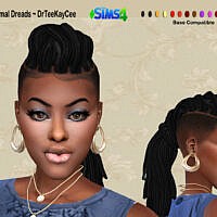Updo Dreads Sims 4 Hair