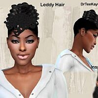 Updo Hair Leddy Sims 4