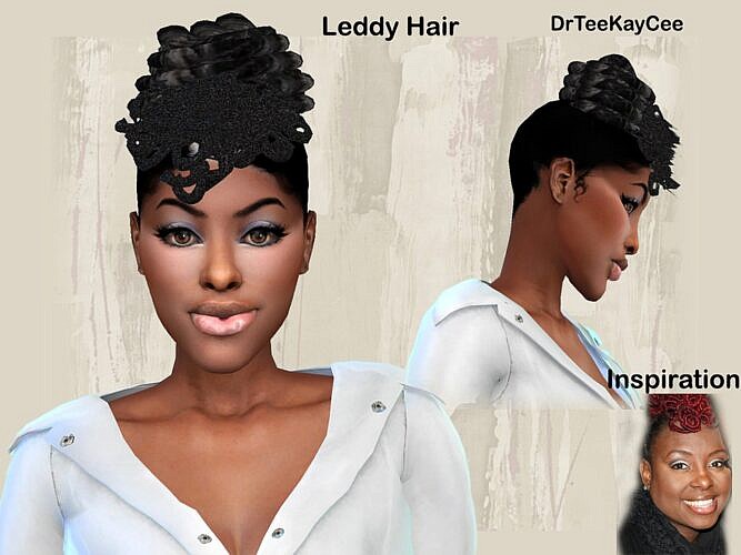 Updo Hair Leddy Sims 4
