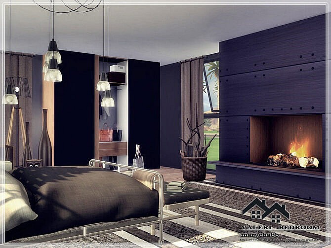 Sims 4 VALERI Bedroom by marychabb at TSR