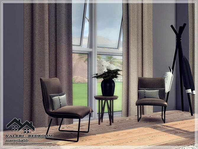 Sims 4 VALERI Bedroom by marychabb at TSR