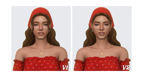 Sims 4 VASIA long wavy hairs in a bandana at SimsTrouble