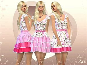 Valentine 2101 Dress Sims 4