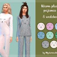 Warm Plush Sims 4 Pajamas