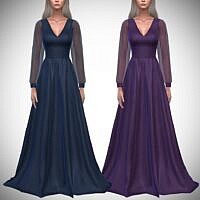 Waterfall Sims 4 Gown