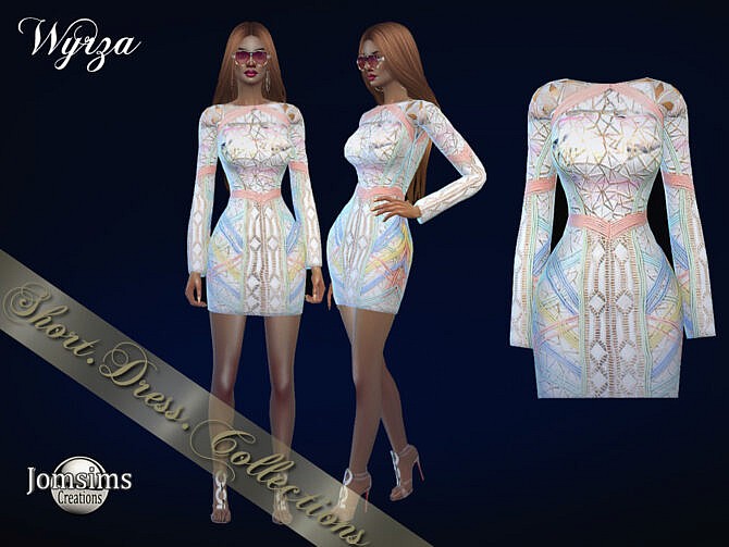 Sims 4 Wyrza dress by jomsims at TSR