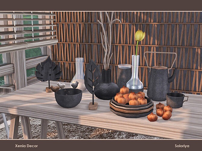 Sims 4 Xenia Decor Set by soloriya at TSR