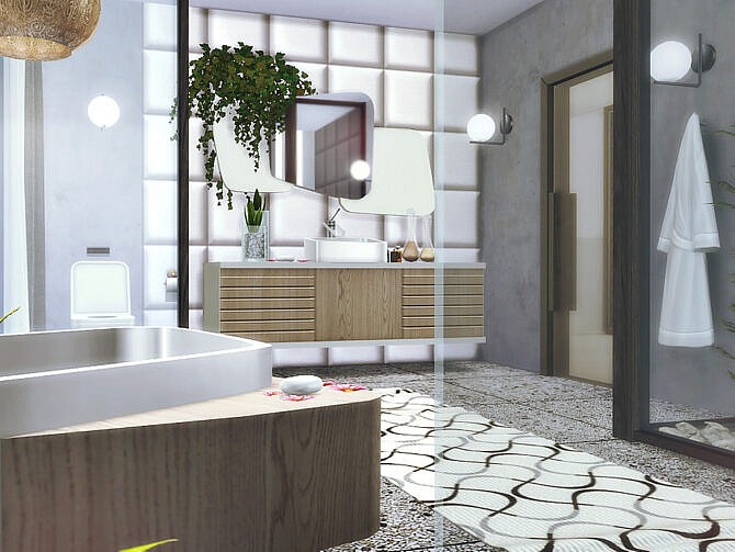 Sims 4 Zana Bathroom by Rirann at TSR