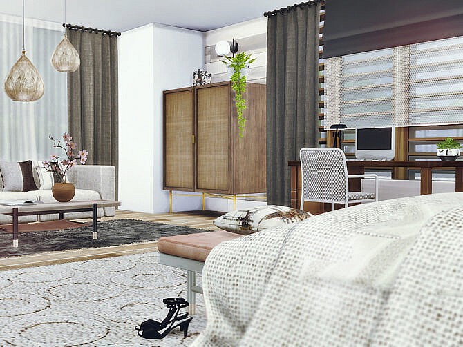 Sims 4 Zana Bedroom 2 by Rirann at TSR
