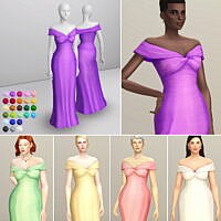 Bloome Sims 4 Gown 7